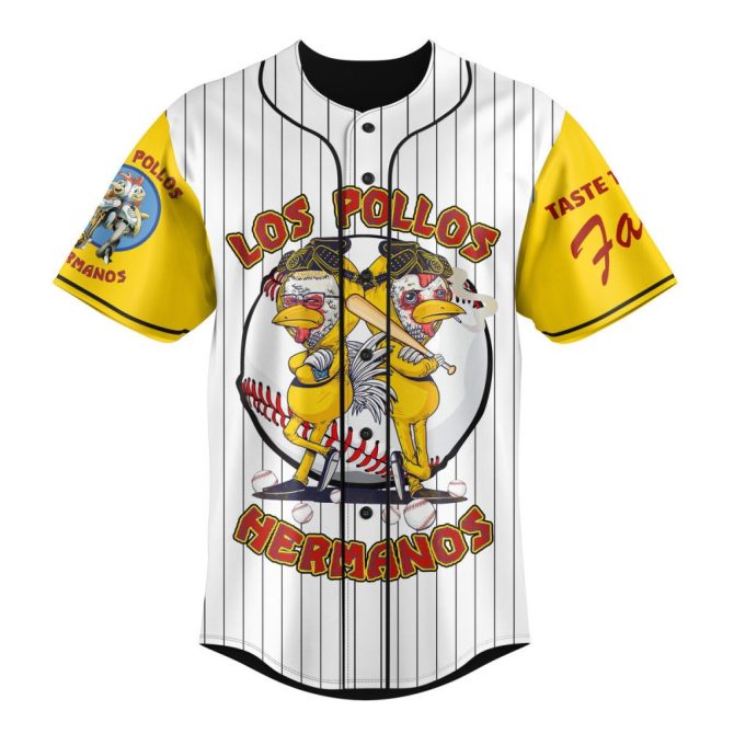 Custom Los Pollos Hermanos Baseball Jersey - Personalize Name & Number, Iconic Design - Image 2