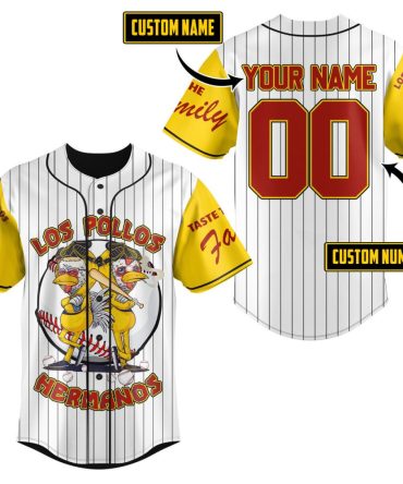 Custom Los Pollos Hermanos Baseball Jersey - Personalize Name & Number, Iconic Design
