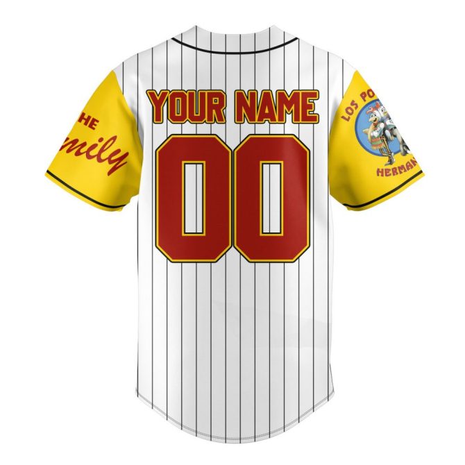 Custom Los Pollos Hermanos Baseball Jersey - Personalize Name & Number, Iconic Design - Image 3