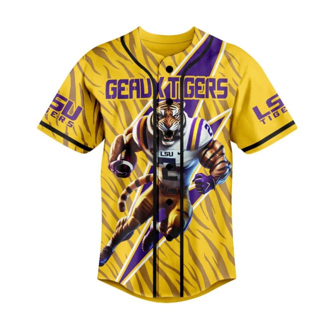 Die Hard Lsu Tigers Fan Jersey - Bold Tiger Design, Perfect For Game Day! - Image 2