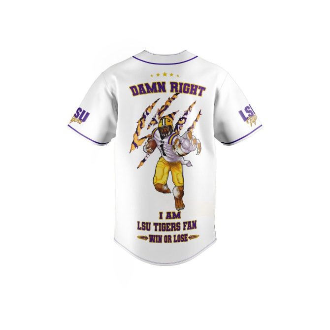 Lsu Tigers Fan Jersey – Bold Graphic Design For Die-Hard Supporters , Win Or Lose Pride - Image 3
