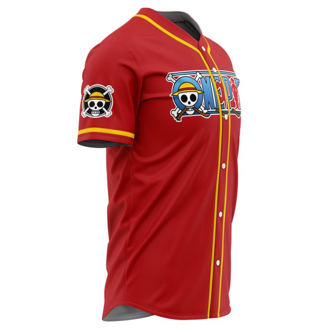 Custom Red Anime Pirate Jersey - Personalized Name & Number - Perfect Gift For Fans - Image 4