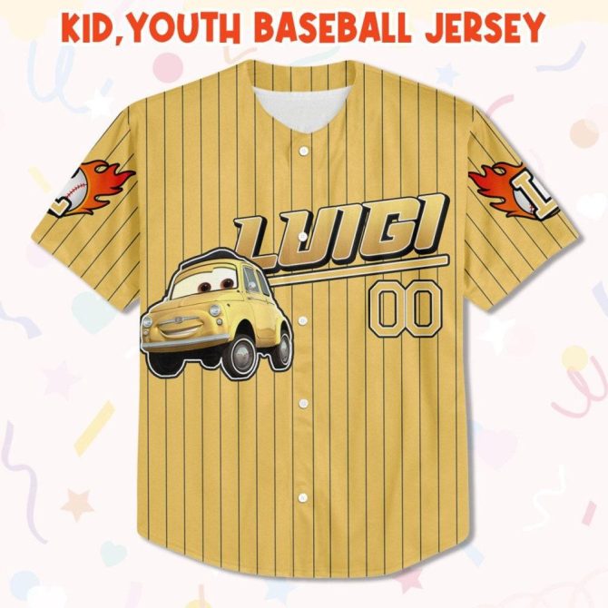 Custom Kids/Adult Baseball Jersey - Personalized Name & Cartoon Design - Perfect Gift! - Image 3