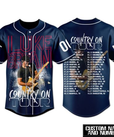 Customizable Country Tour Jersey – Personalized Name & Number, Perfect Gift!