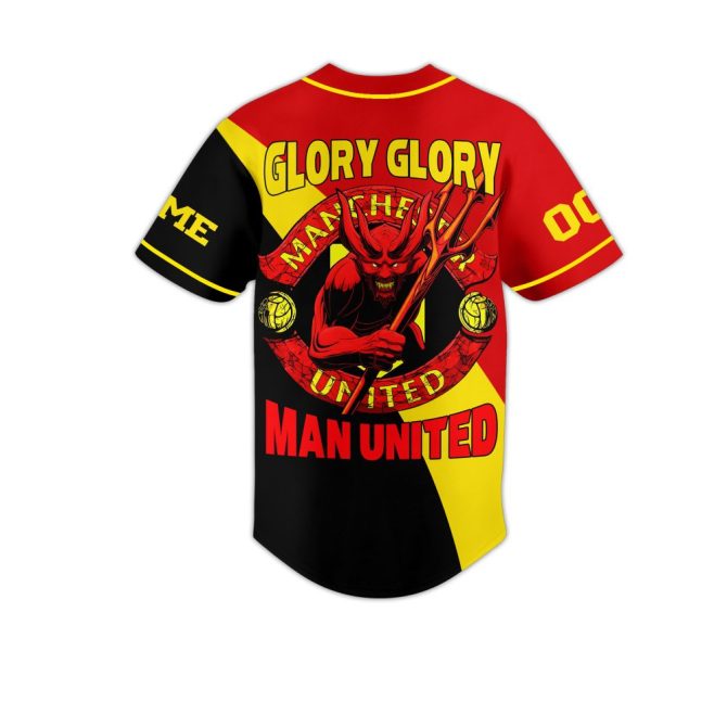 Custom Manchester United Jersey – Personalize Name & Number , Glory Glory Design - Image 3