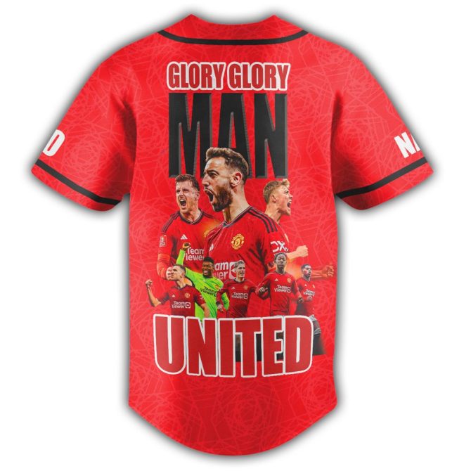 Custom Manchester United Jersey - Personalize Name & Number - Glory Glory Design - Image 3