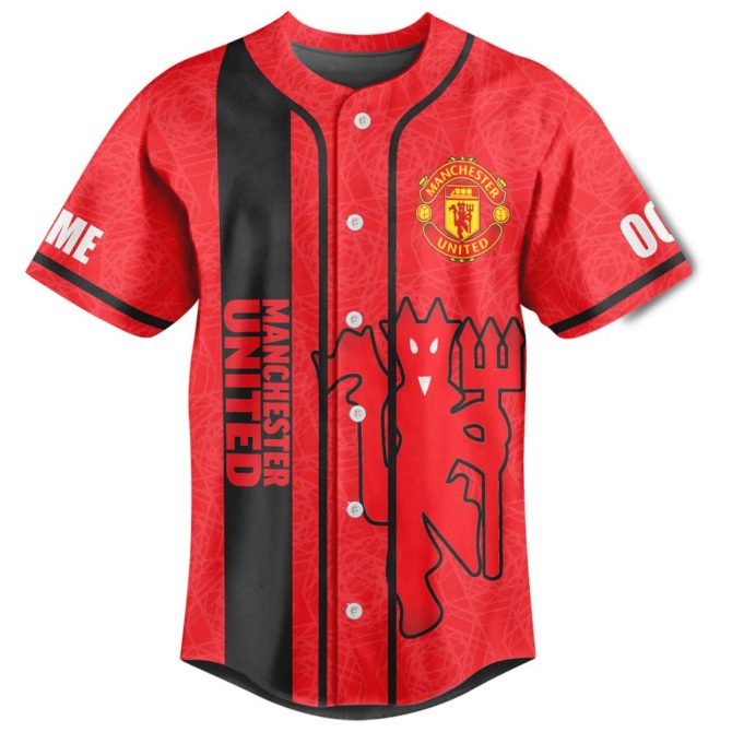 Custom Manchester United Jersey - Personalize Name & Number - Glory Glory Design - Image 2