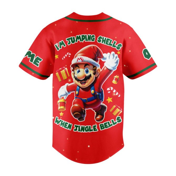 Customizable Christmas Gamer Jersey - Festive Red Santa Design For Holiday Fun - Image 3