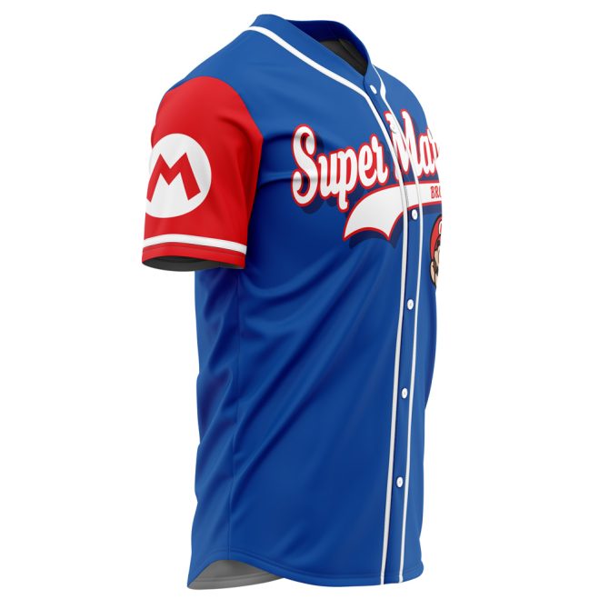 Super Mario Bros Baseball Jersey - Retro Gaming Apparel For Fans - Image 2