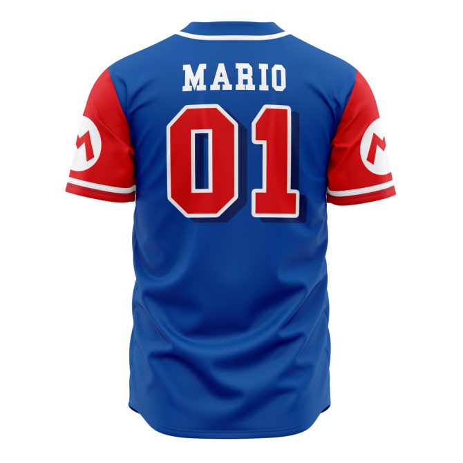 Super Mario Bros Baseball Jersey - Retro Gaming Apparel For Fans - Image 3