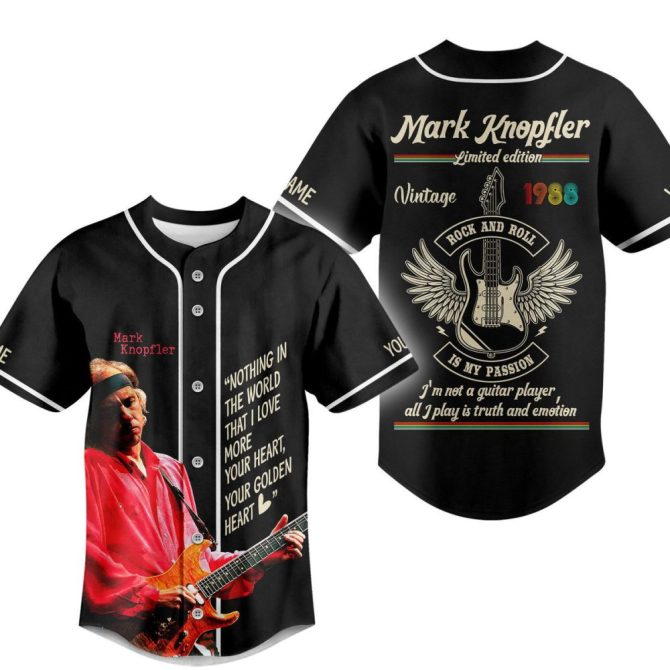 Limited Edition Vintage Rock & Roll Guitar Jersey - Ultimate Music Fan Gear