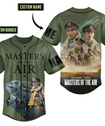 Customizable 'Masters Of The Air' Baseball Jersey – Add Your Name & Number!