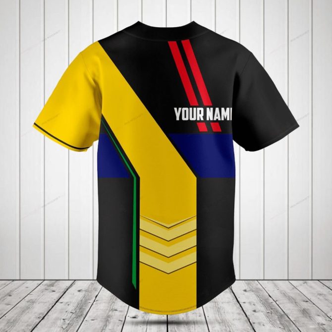Customizable Vibrant Baseball Jersey - Personalize With Your Name - Unique Team Apparel - Image 2