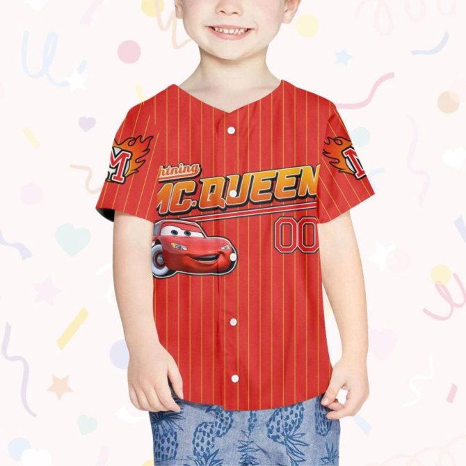 Custom Lightning Mcqueen Baseball Jersey - Personalized For Kids, Youth & Adults! - Image 5