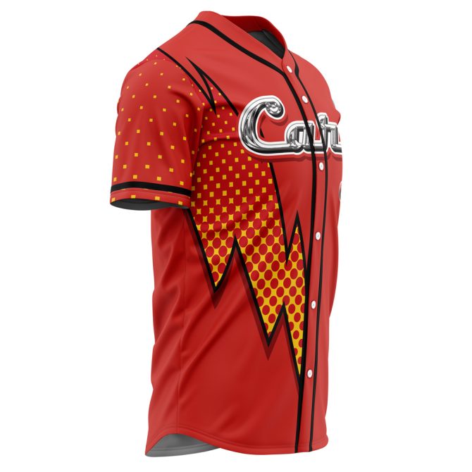 Lightning Mcqueen Baseball Jersey – Red Cars Movie Fan Apparel For Kids & Adults - Image 2