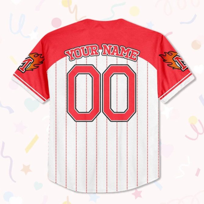 Custom Lightning Mcqueen Baseball Jersey – Personalized Name & Number For Kids, Youth, Adults - Image 4