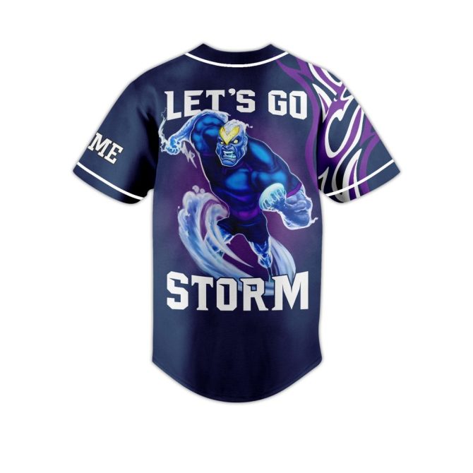 Customizable Melbourne Storm Jersey - Personalized Nrl Fan Gear - Let'S Go Storm! - Image 3