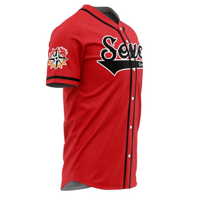 Custom Red Baseball Jersey - Seven Deadly Sins Design, Personalized Name & Number - Image 4