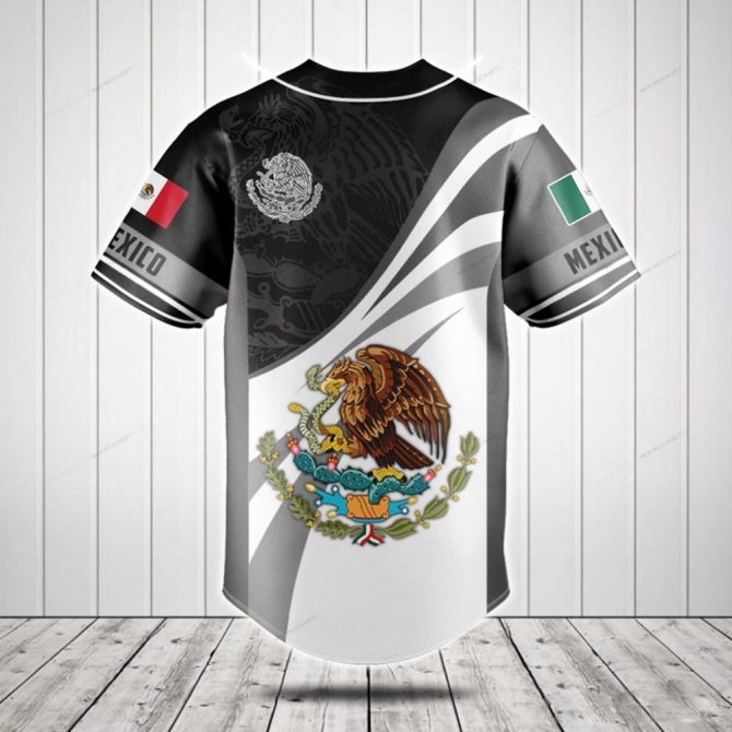 Customizable Mexico Flag Baseball Jersey - Personalized Sportswear For Fans - Image 2