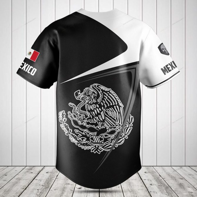 Customizable Mexican Flag Baseball Jersey - Personalized Name, Premium Quality - Image 2