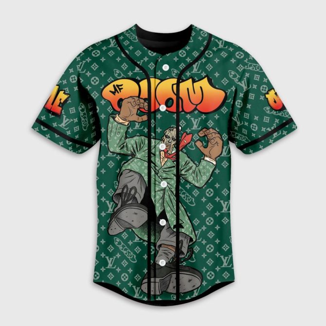 Customizable Mf Doom Graphic Baseball Jersey - Unique Hip Hop Apparel - Image 2