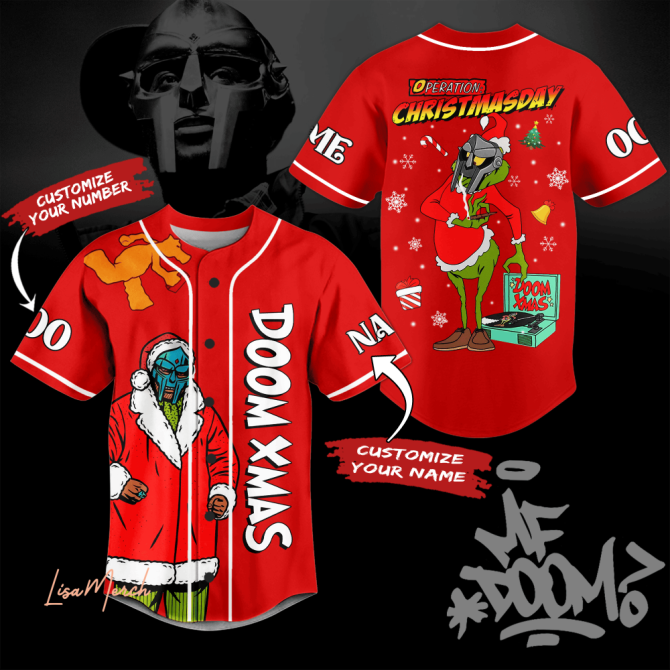 Customizable Doom Xmas Jersey - Unique Christmas Gift, Add Your Name & Number!