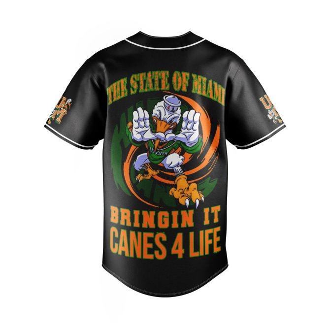 Miami Hurricanes Fan Jersey - Die Hard Pride Edition - Vibrant Design, Perfect For Game Day! - Image 3