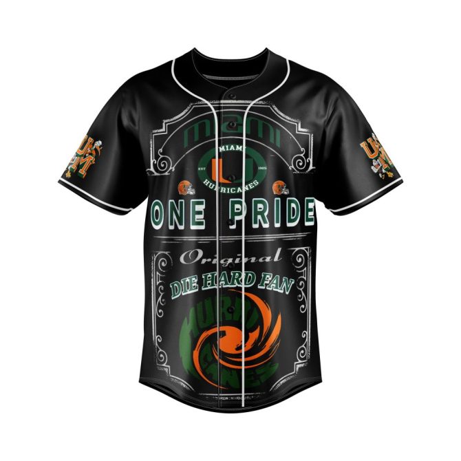 Miami Hurricanes Fan Jersey - Die Hard Pride Edition - Vibrant Design, Perfect For Game Day! - Image 2