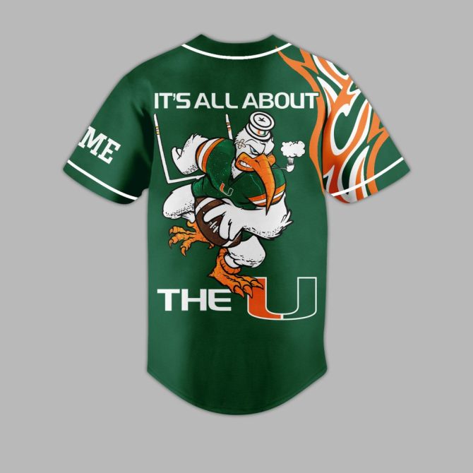 Custom Miami Hurricanes Jersey - Personalized Football Fan Gear , Perfect Gift! - Image 3