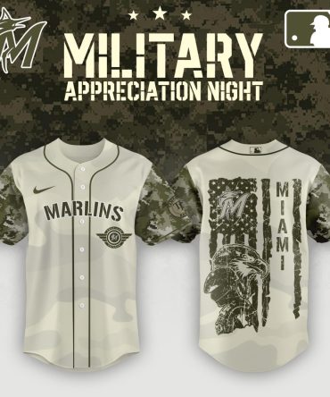 Miami Marlins Camo Jersey - Military Appreciation Night Limited Edition - Honor & Style