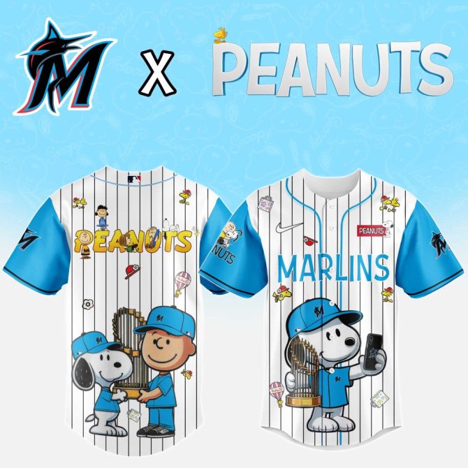 Exclusive Marlins X Peanuts Jersey – Celebrate With Snoopy & Charlie Brown! Limited Edition Fan Gear