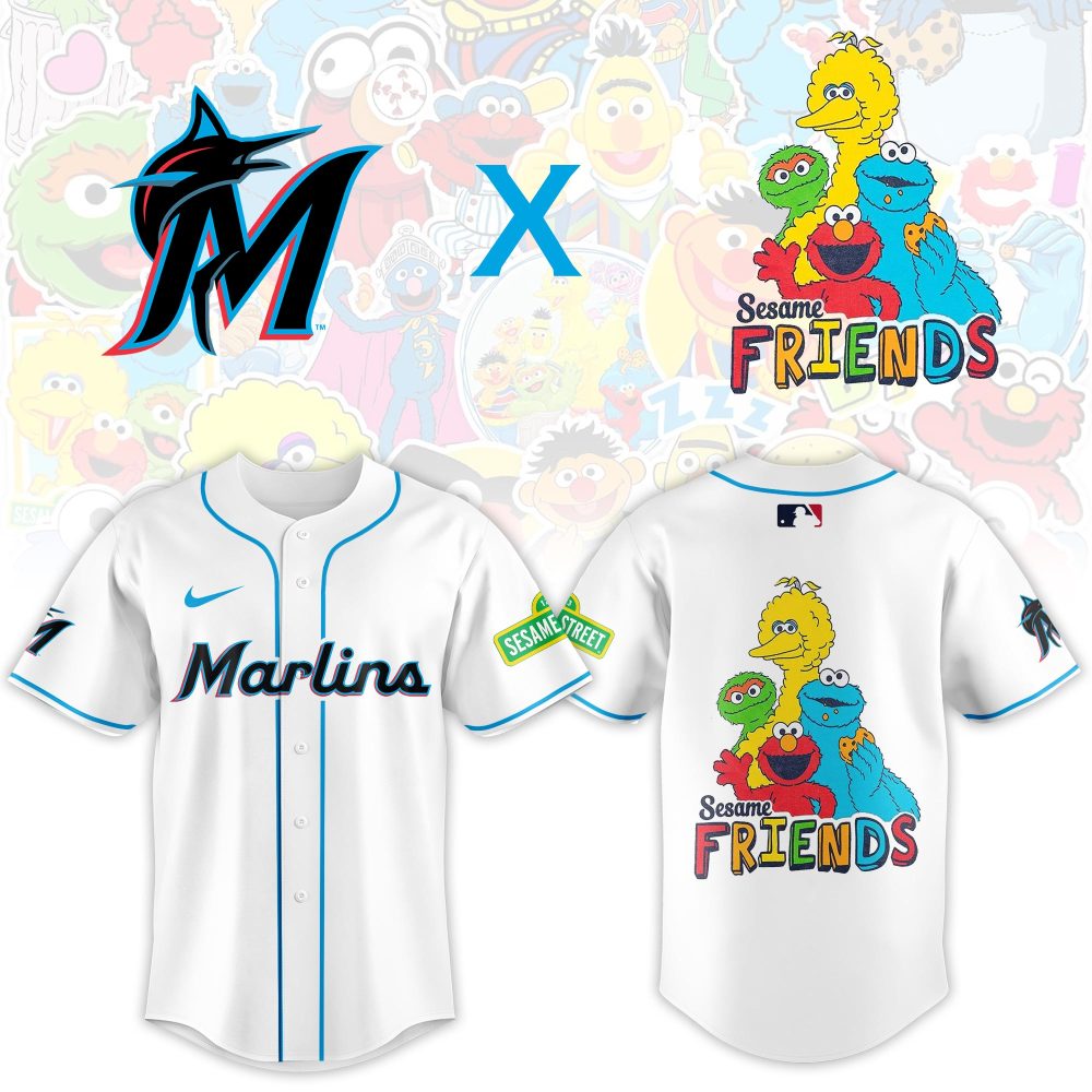 Limited Edition Marlins X Sesame Street Jersey – Celebrate Friendship In Style!