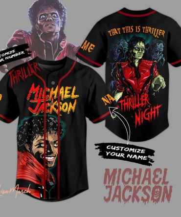 Customizable Michael Jackson Thriller Jersey - Personalize Name & Number!