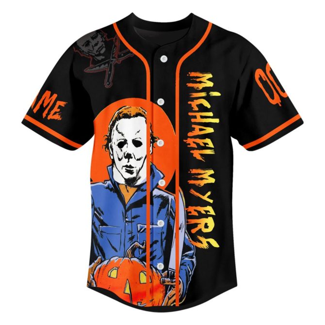 Customize Your Halloween Jersey - Michael Myers Wrecking Ball Design - Add Name & Number! - Image 3