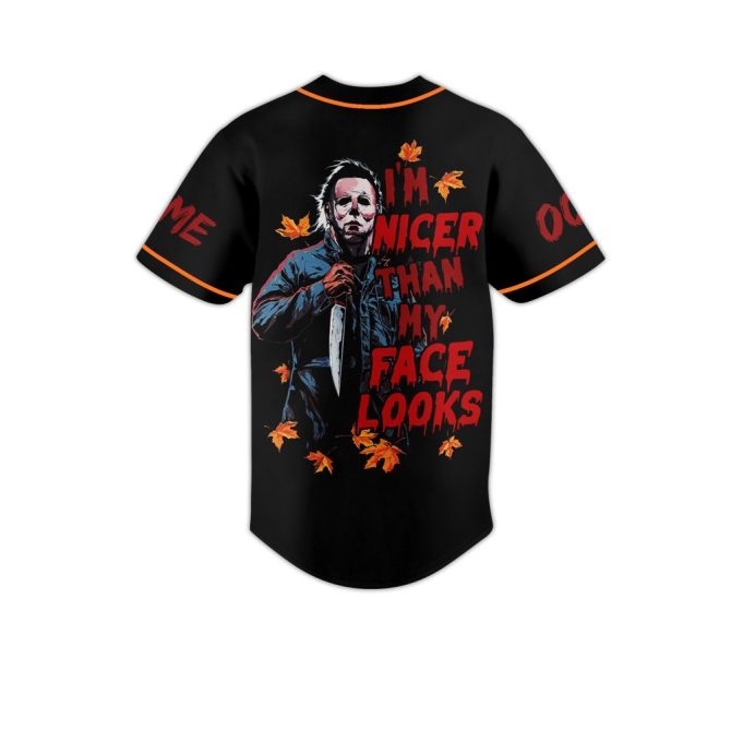 Customizable Michael Myers Baseball Jersey - Halloween Horror Classic, Unique Gift Idea - Image 3