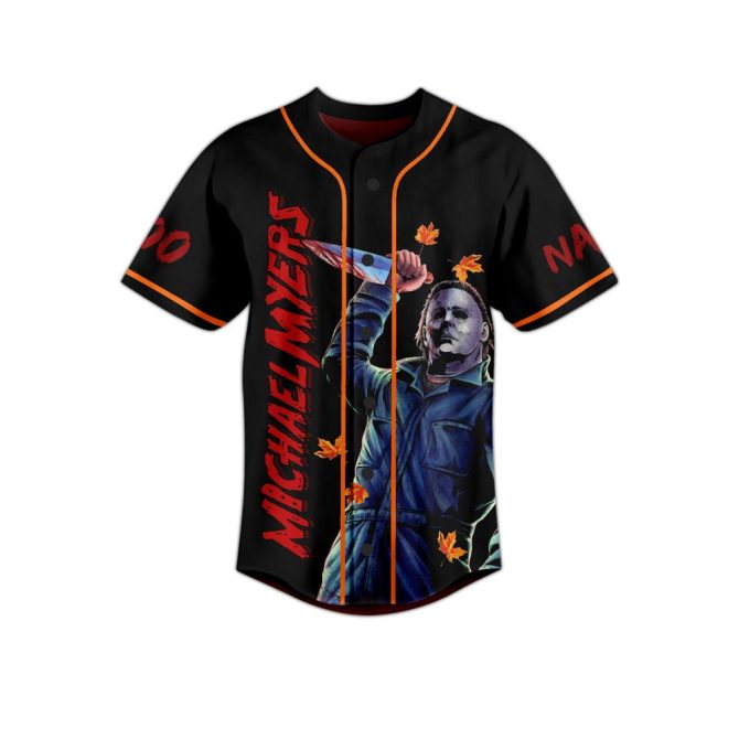 Customizable Michael Myers Baseball Jersey - Halloween Horror Classic, Unique Gift Idea - Image 2