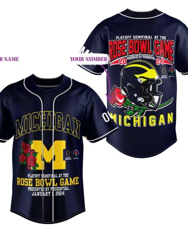 Custom Michigan Rose Bowl 2024 Jersey - Personalize With Name & Number