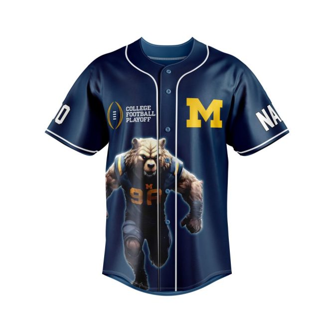 Custom Michigan Rose Bowl Jersey 2024 – Add Your Name & Number – Perfect Gift! - Image 2