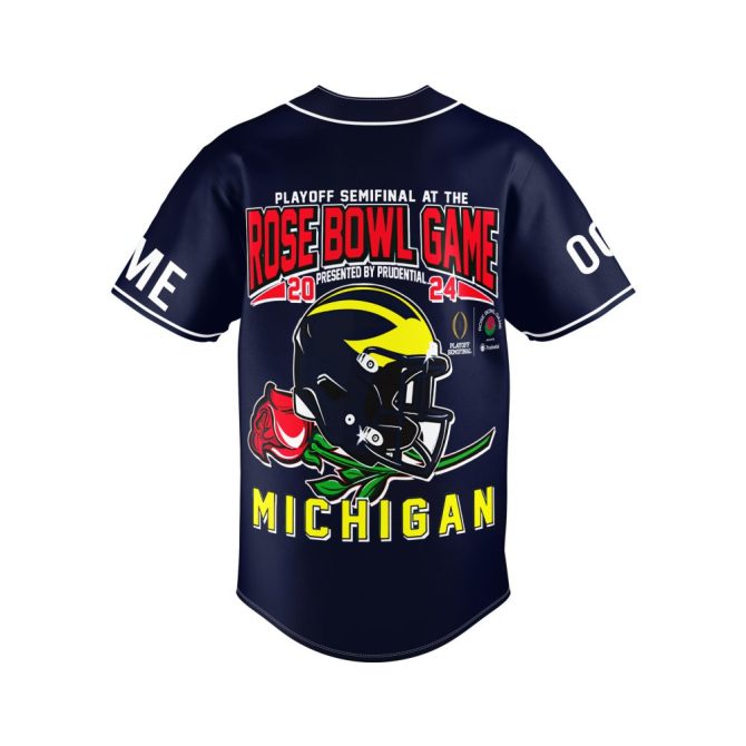 Custom Michigan Rose Bowl 2024 Jersey – Personalize With Name & Number - Image 3