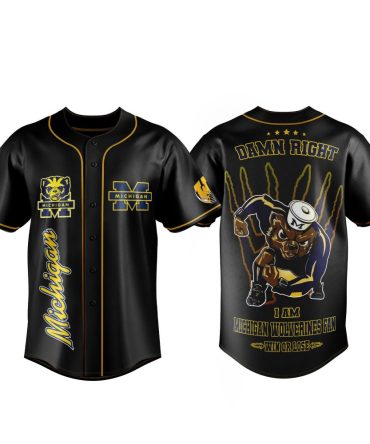 Michigan Wolverines Fan Jersey - Bold Black Design With Team Graphics - Show Your Pride!