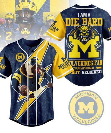 Michigan Wolverines Die-Hard Fan Jersey - Bold Design, Perfect For Game Day Enthusiasts!