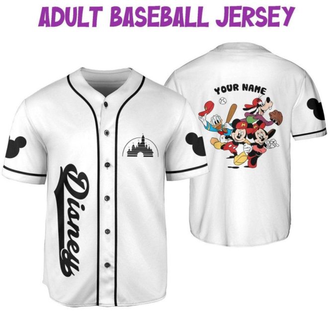 Custom Disney Baseball Jersey For Kids/Youth/Adults – Personalize With Name & Number - Image 7