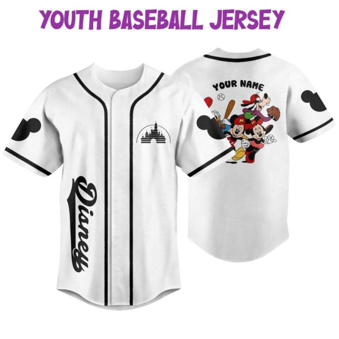 Custom Disney Baseball Jersey For Kids/Youth/Adults – Personalize With Name & Number - Image 6