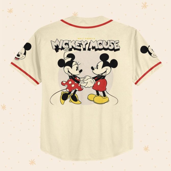 Custom Mickey Mouse Baseball Jersey - Kids/Youth/Adult Sizes - Add Your Name & Number! - Image 4