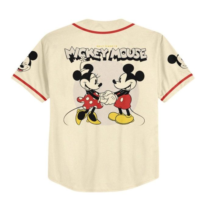 Custom Mickey Mouse Baseball Jersey For Kids/Adults - Personalized Name & Number - Image 4