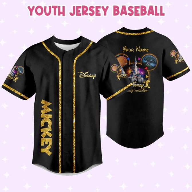 Custom Disney Mickey Baseball Jersey - Personalized Kids/Youth/Adult Sizes - Image 6