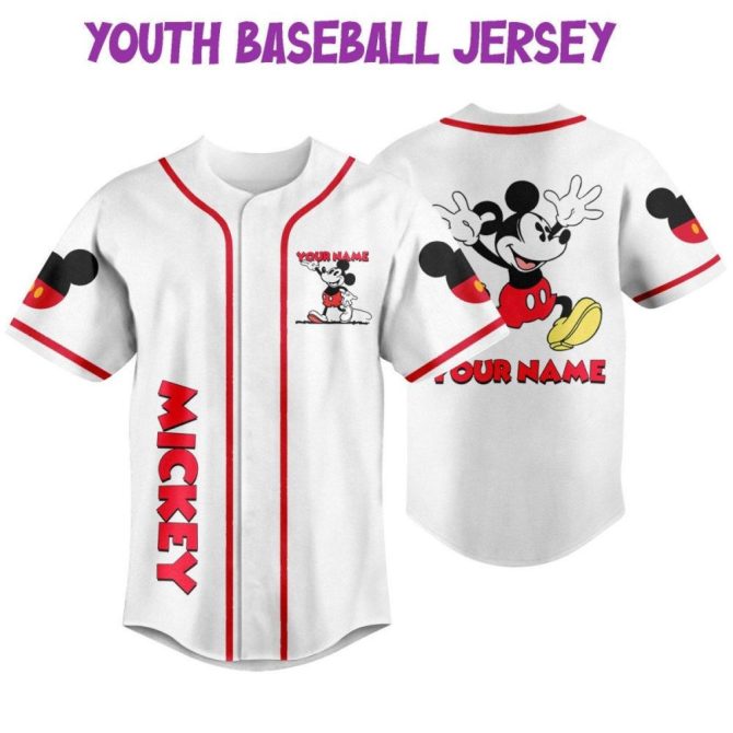 Custom Kids/Youth/Adult Baseball Jersey - Personalize With Name & Number - Disney Theme - Image 6