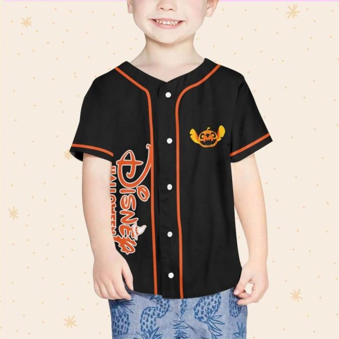 Custom Disney Halloween Baseball Jersey – Kids/Youth/Adult Sizes – Personalize Your Name! - Image 5