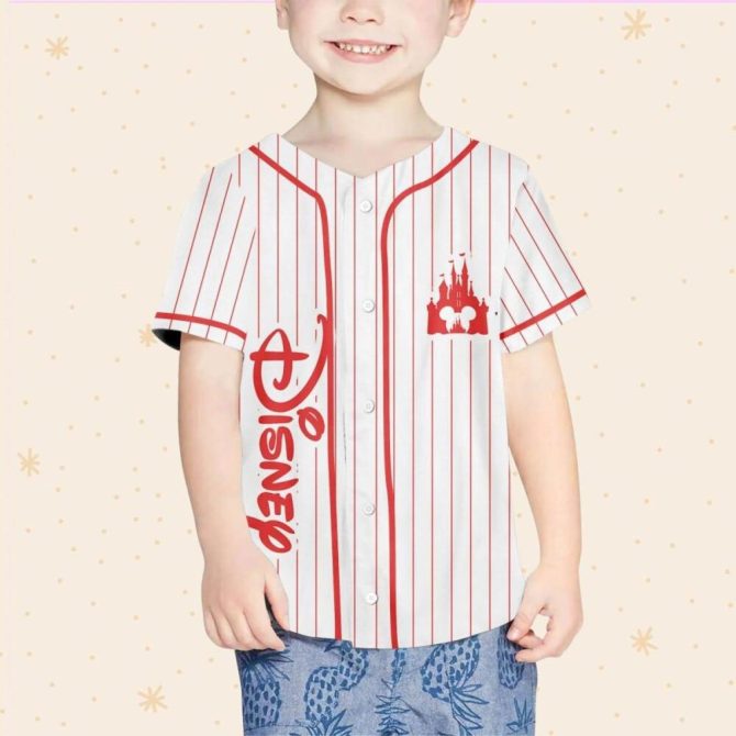 Custom Disney Baseball Jersey - Personalized Name For Kids, Youth, Adults - Fun Mickey Design - Image 5