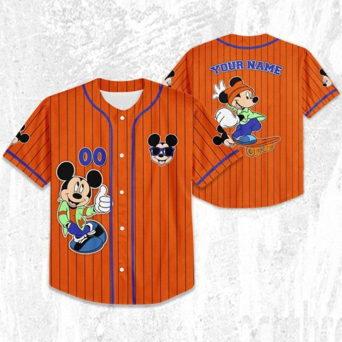Customizable Kid/Youth/Adult Cartoon Baseball Jersey - Add Your Name! - Image 3